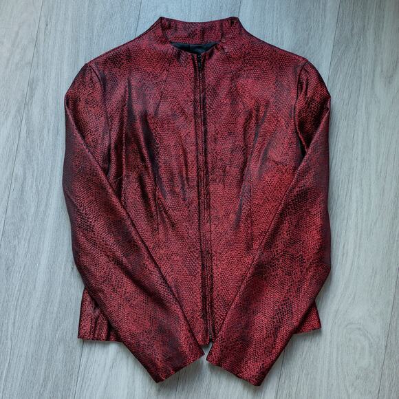 Y2K Jessica McClintock Millennium 2000 Brocade Blazer & Top Two Piece Set Size 6 - Picture 3 of 16